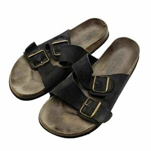 Ciabattas Unisex Slide Sandals Brown Slip On 12 43